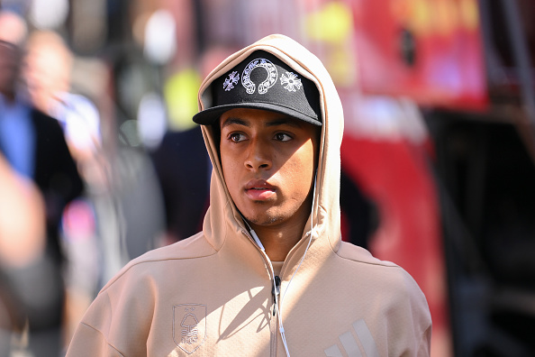 Omari Hutchinson in a Nottingham Forest hoodie