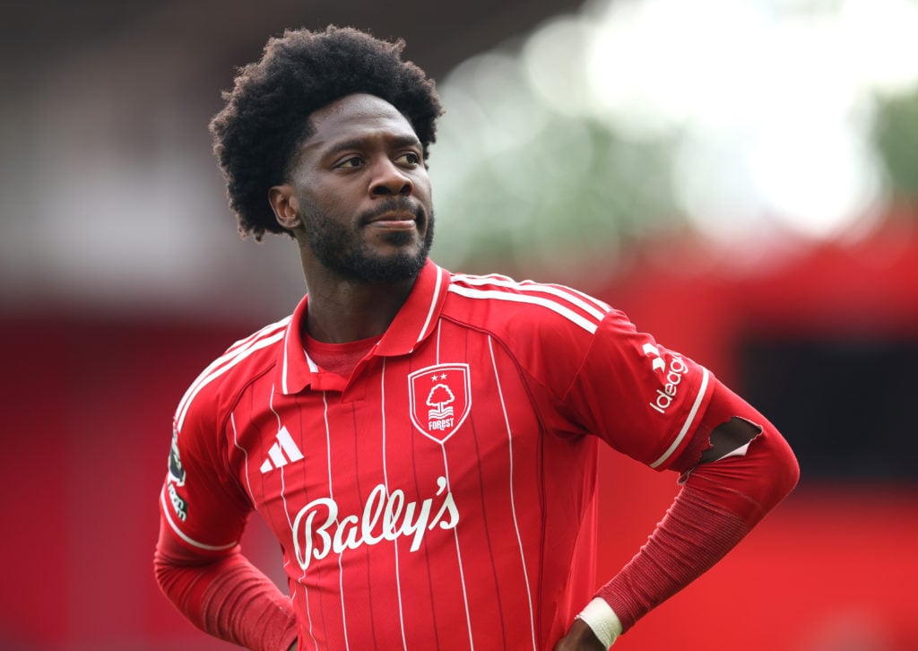 Ola Aina in action for Nottingham Forest against West Ham