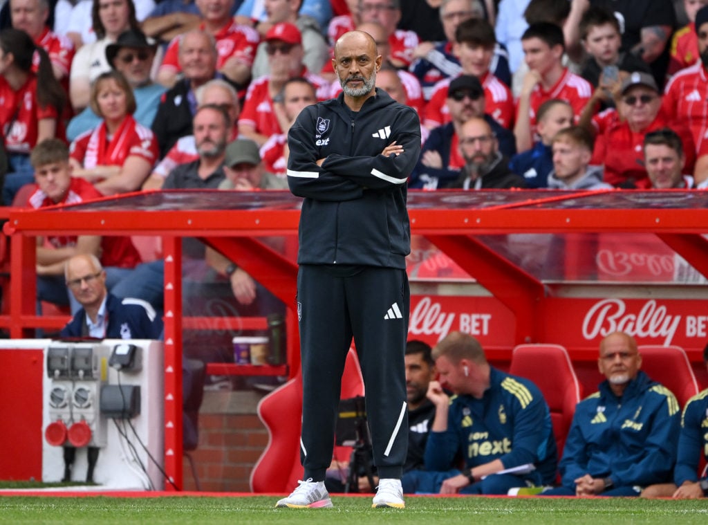 Nuno Espirito Santo watching Nottingham Forest at the City Ground