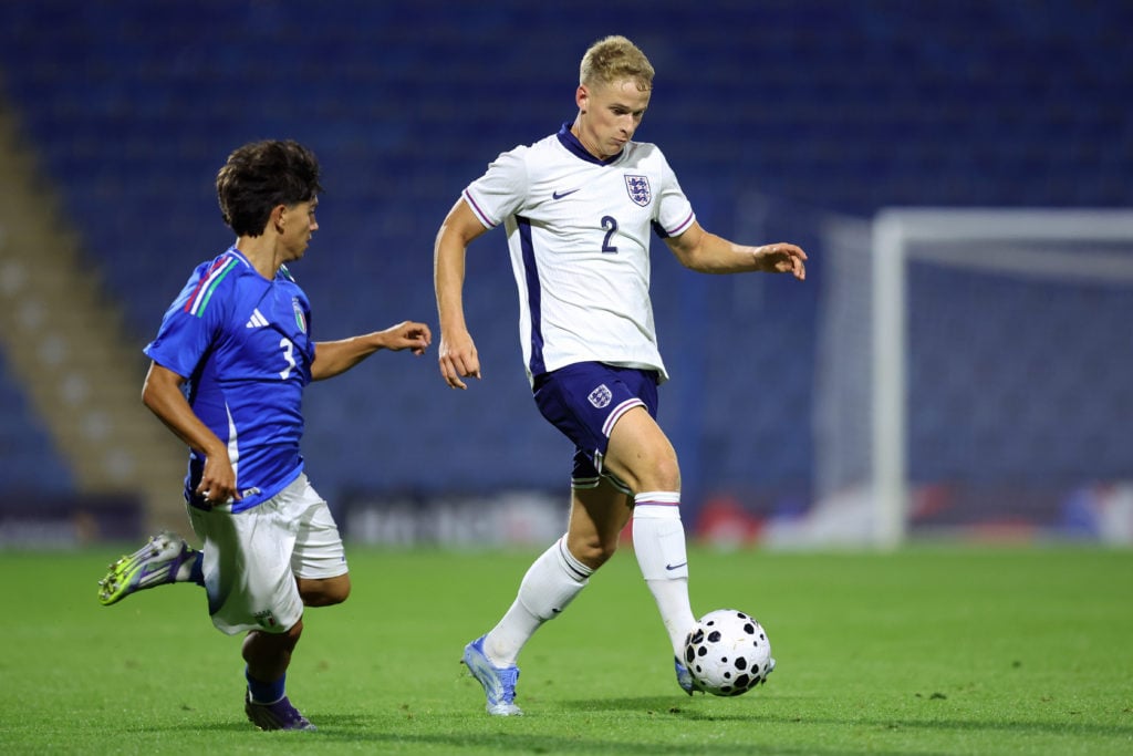 Zach Abbott in action for England U20s against Italy