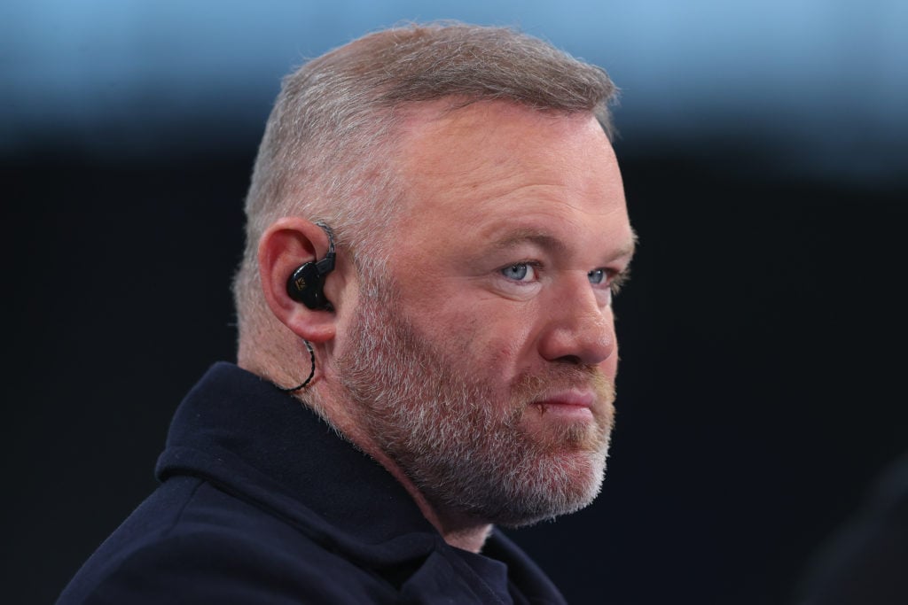 Wayne Rooney working as a pundit