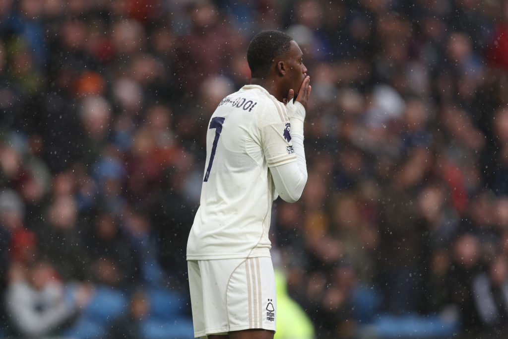 Callum Hudson-Odoi reacts during Nottingham Forest vs Burnley