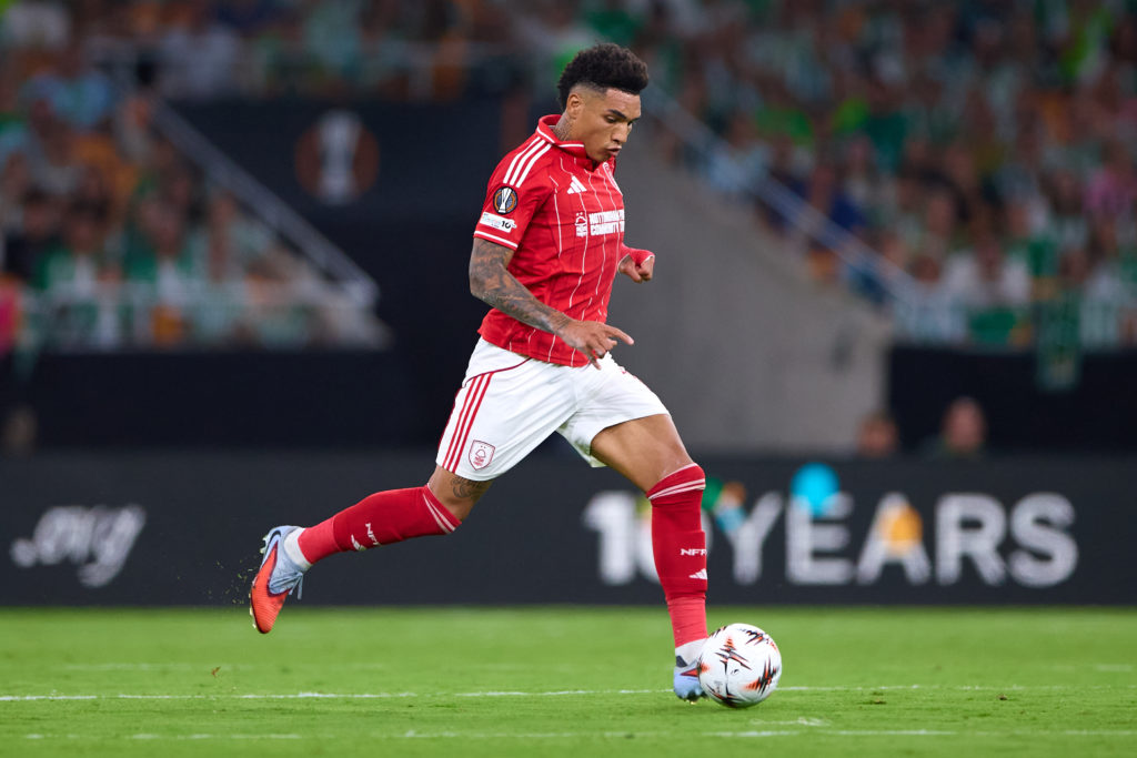 Igor Jesus in action for Nottingham Forest vs Real Betis