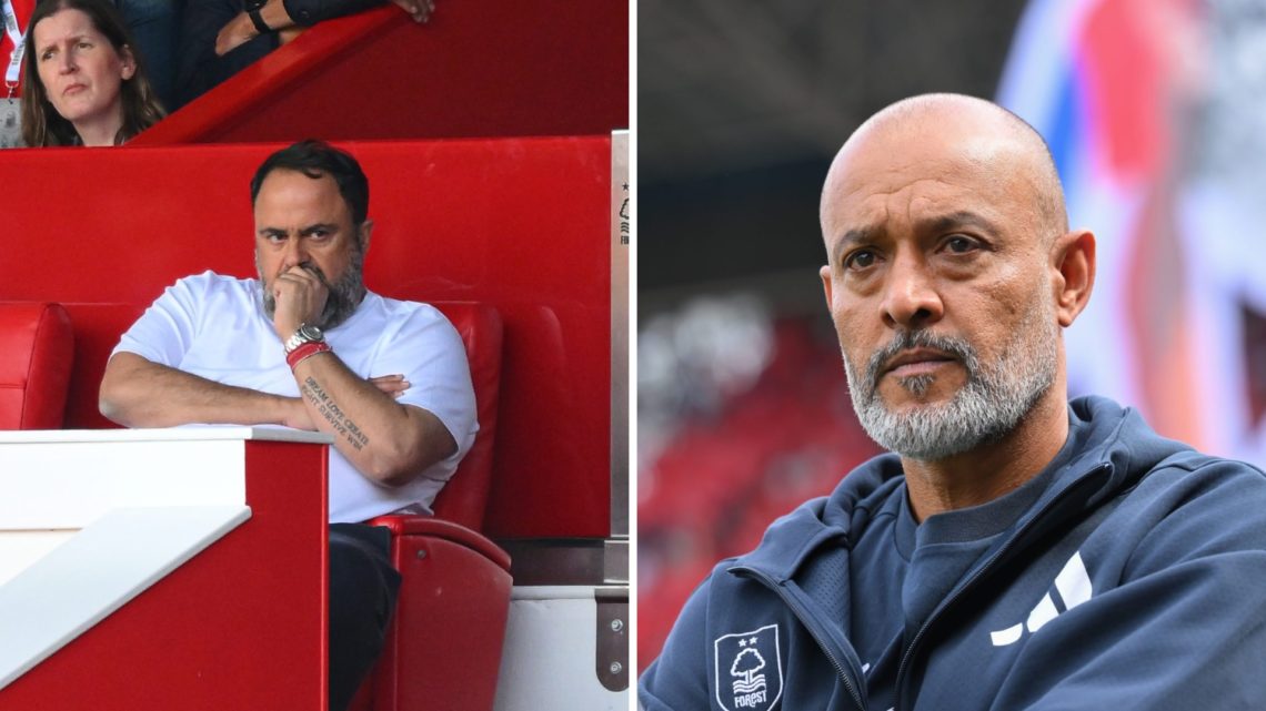 Left: Forest owner Evangelos Marinakis and Right: Ex-Forest boss Nuno Espirito Santo