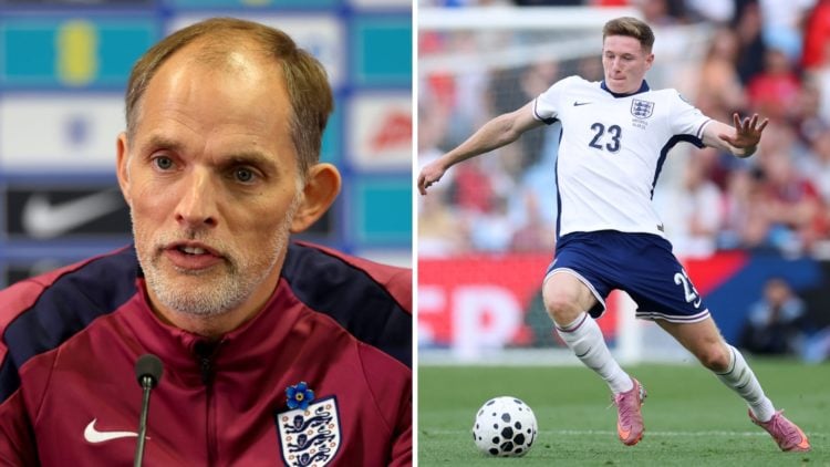 England manager Thomas Tuchel and midfielder Elliot Anderson.