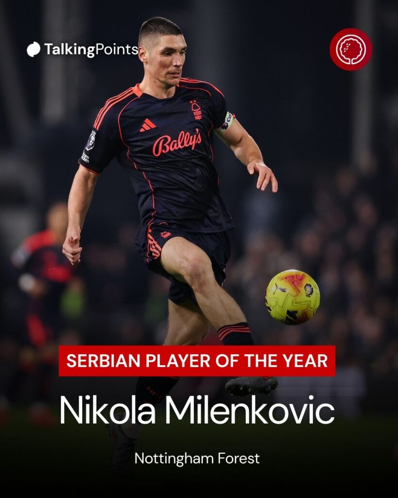 Nikola Milenkovic plays against Fulham