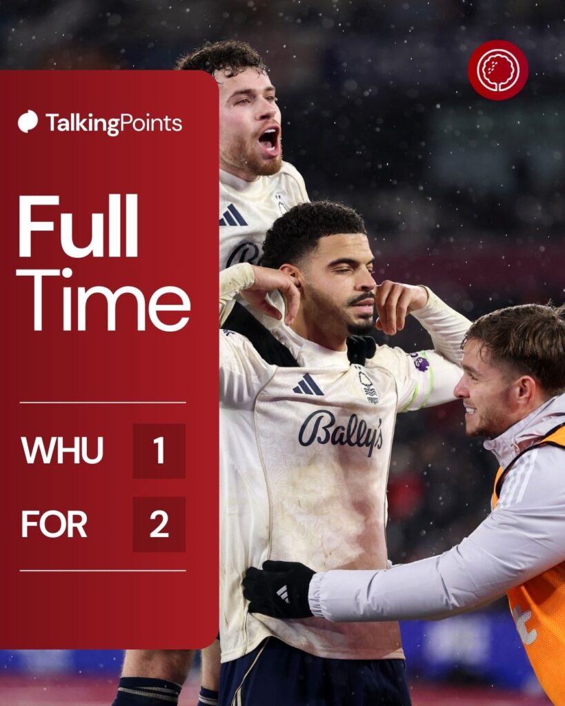 Morgan Gibbs-White after scoring against West Ham