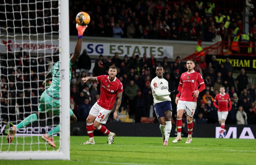 Callum Hudson-Odoi scores a superb goal for Nottingham Forest