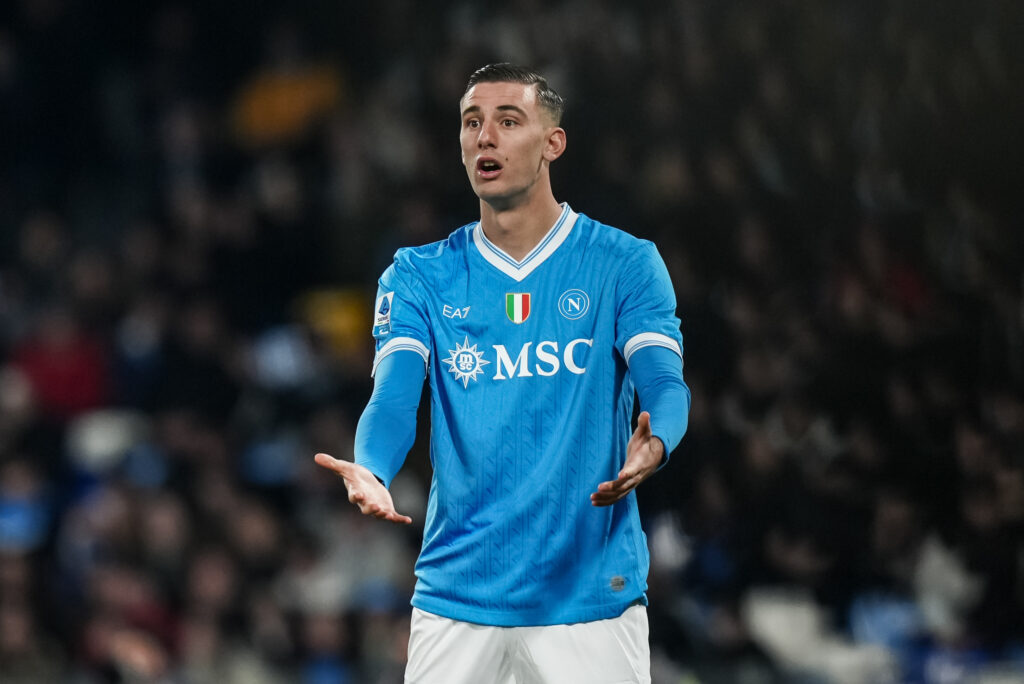 Napoli striker Lorenzo Lucca