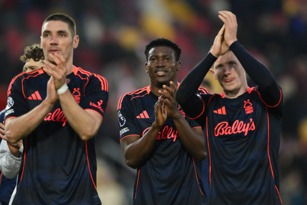 Nottingham Forest thank the fans after beating Brentford
