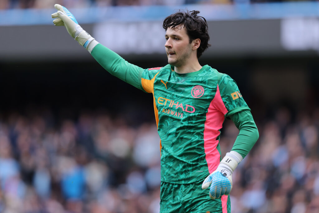 Manchester City goalkeeper James Trafford.
