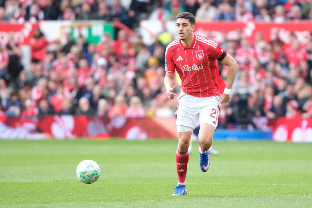 Jair Cunha of Nottingham Forest seen in action during the