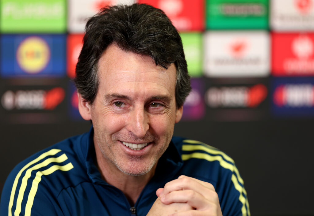 Aston Villa manager Unai Emery.