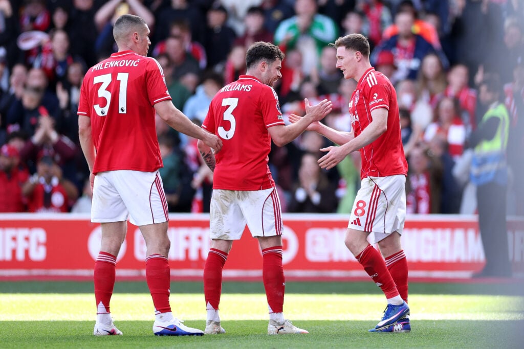 Nottingham Forest celebrate vs Newcastle
