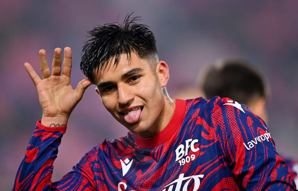 Bologna striker Santiago Castro.