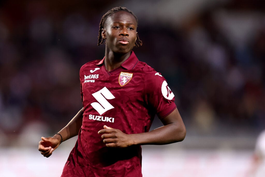 Alieu Njie of Torino Fc looks on during the Serie A football.