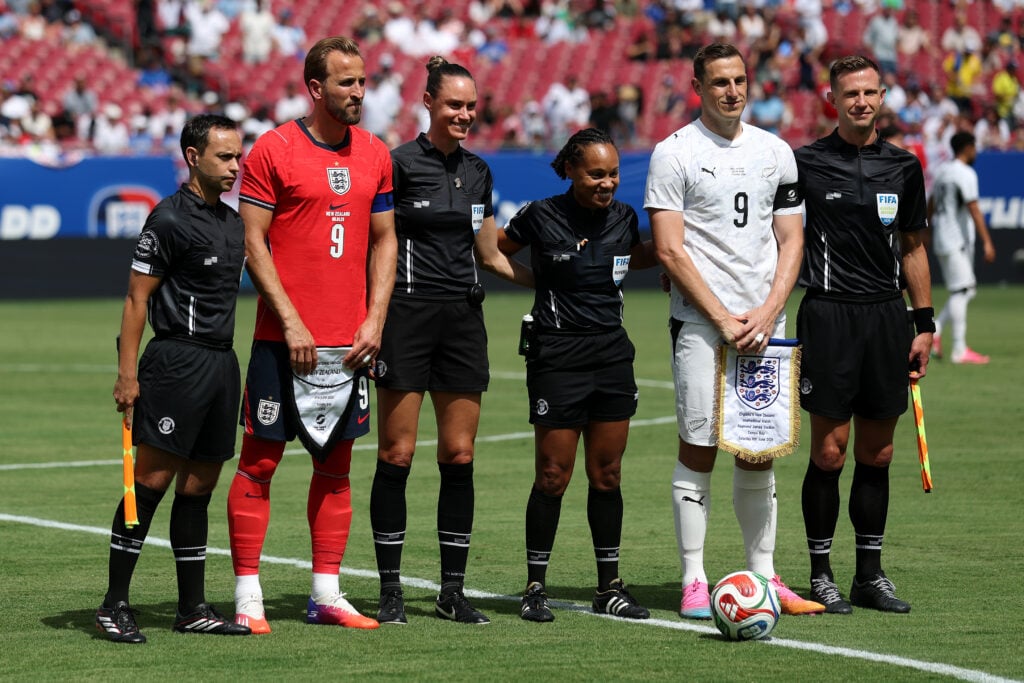 Chris Wood lines up for New Zealand against England