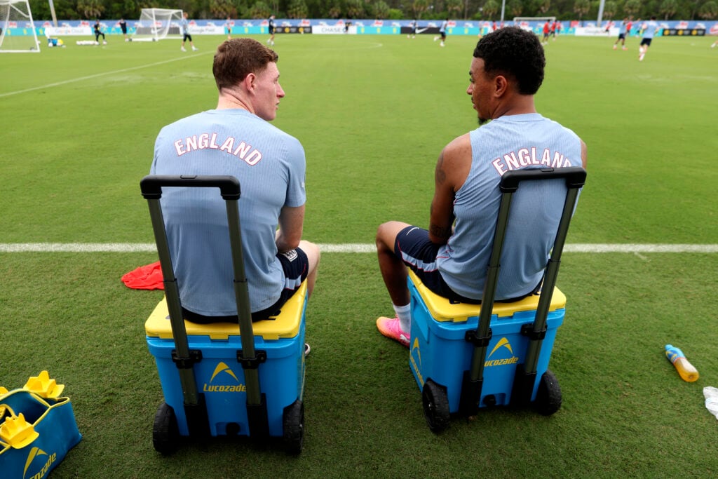Nottingham Forest star Elliot Anderson enjoys down time with England.