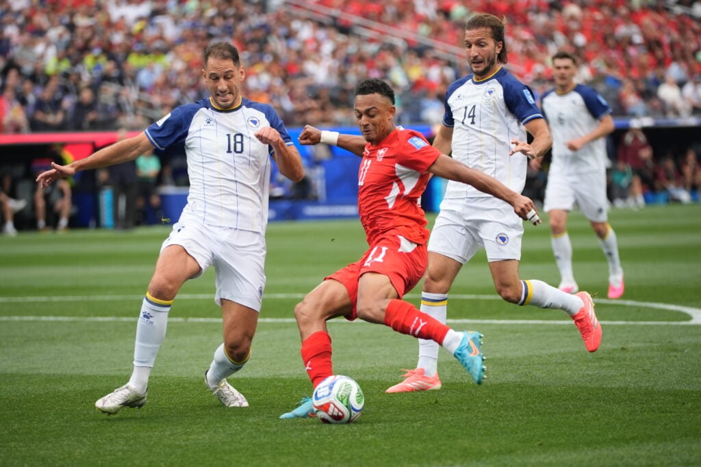Switzerland star Dan Ndoye.
