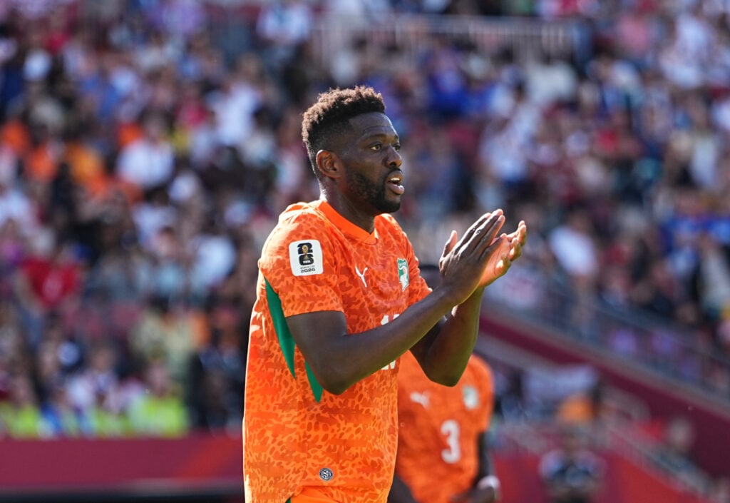 Ibrahim Sangare in action for the Ivory Coast
