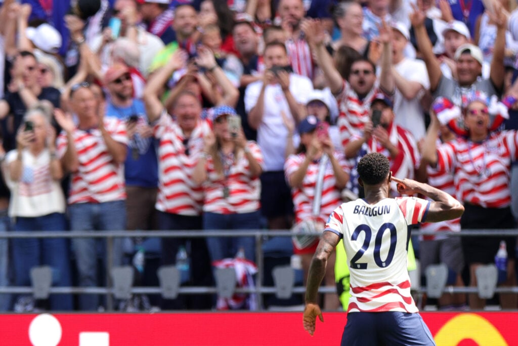 USA striker Folarin Balogun