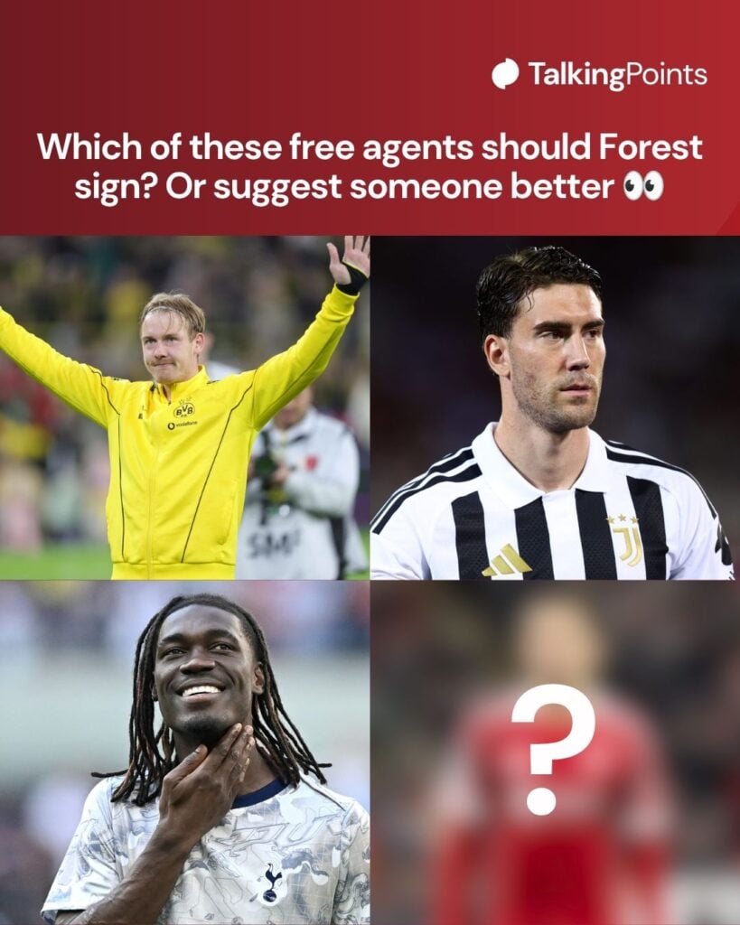 Nottingham Forest free agent graphic.