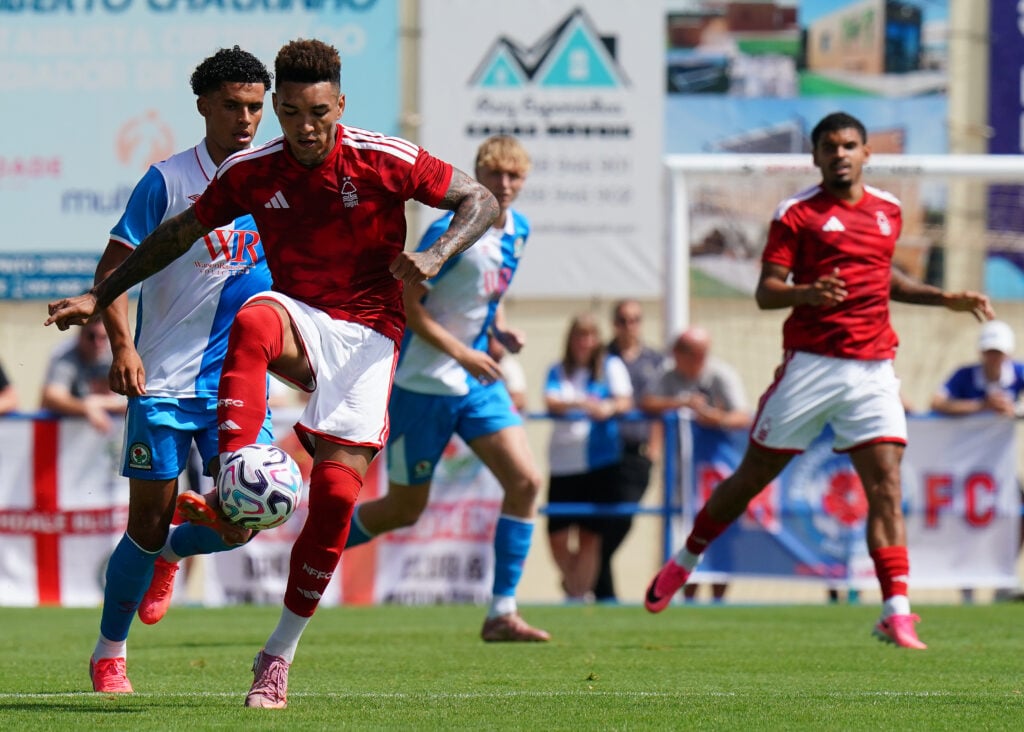 Igor Jesus in pre-season action for Forest.